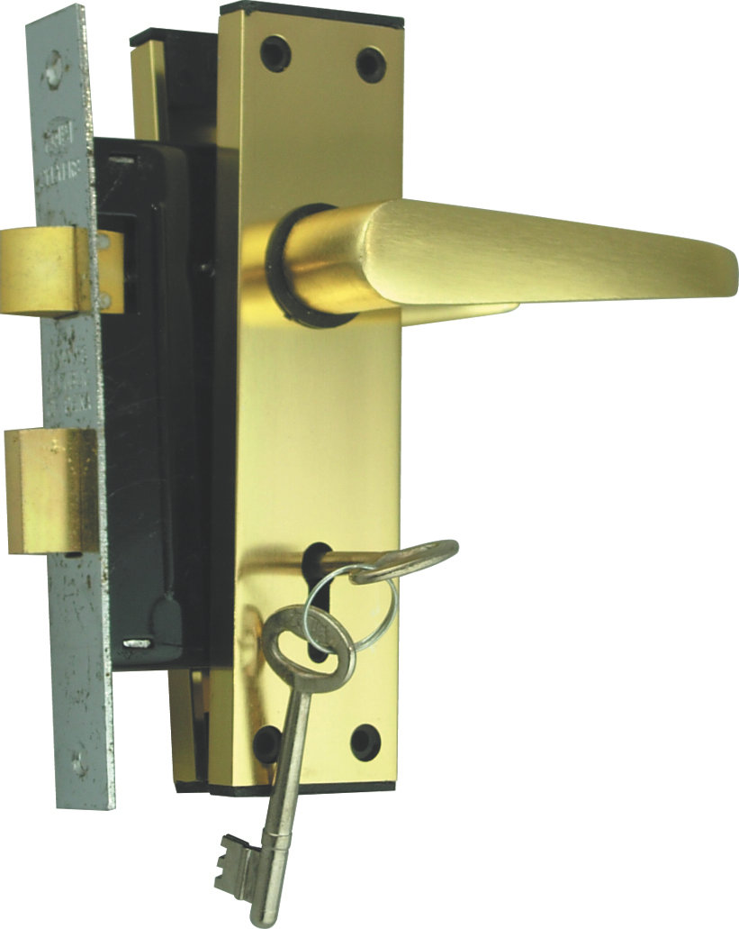 Robustline Locks & Cylinders Lockset Lockset Golden (metal Handle) 687-2495 Security Lock Hardware